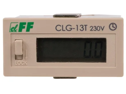 Licznik czasu pracy z przyciskiem RESET  CLG-13T 230V